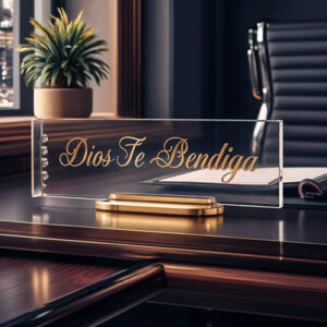 Glass Finish Nameplate
