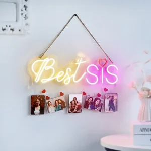 Best Sis Neon Light Wall Hanging
